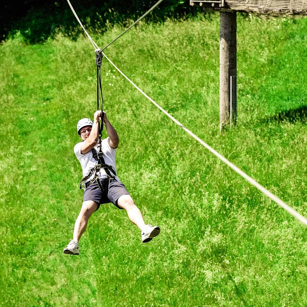 Rennsteig-Fox Flying-Fox Kletterwald Hochseilgarten Inselsberg F