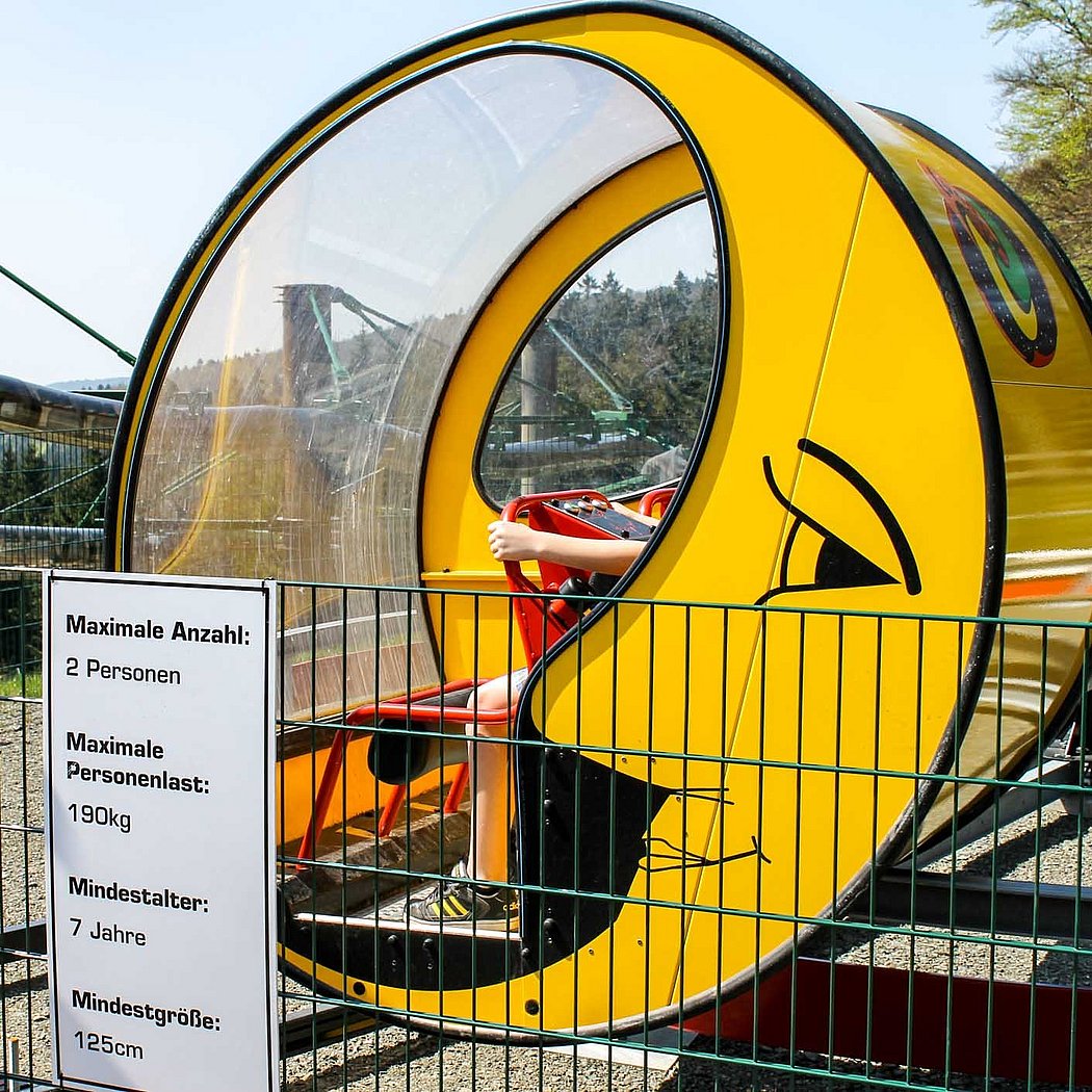 Luna-Loop Looping Inselsberg Funpark Freizeitpark Thüringen