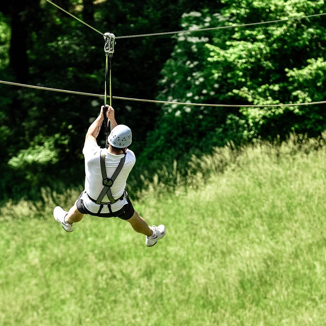 Rennsteig-Fox Flying-Fox Kletterwald Hochseilgarten Inselsberg F